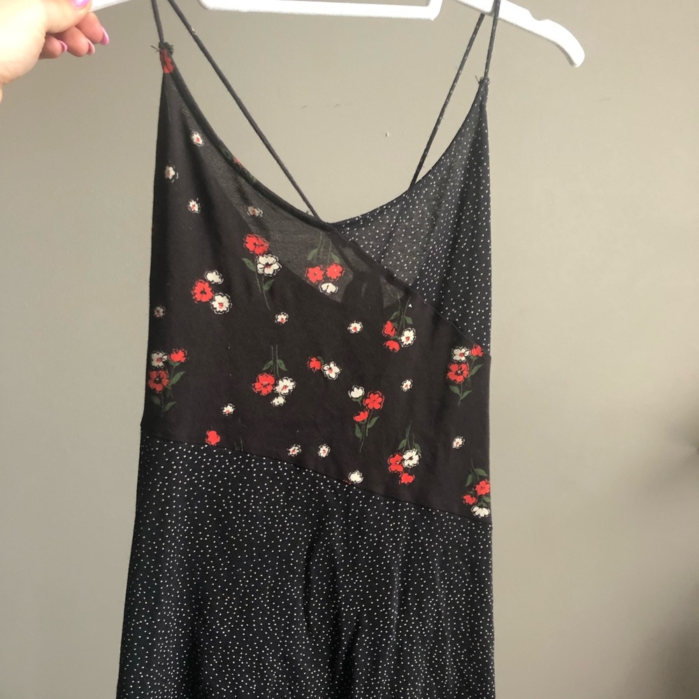 UO cross back floral camisole